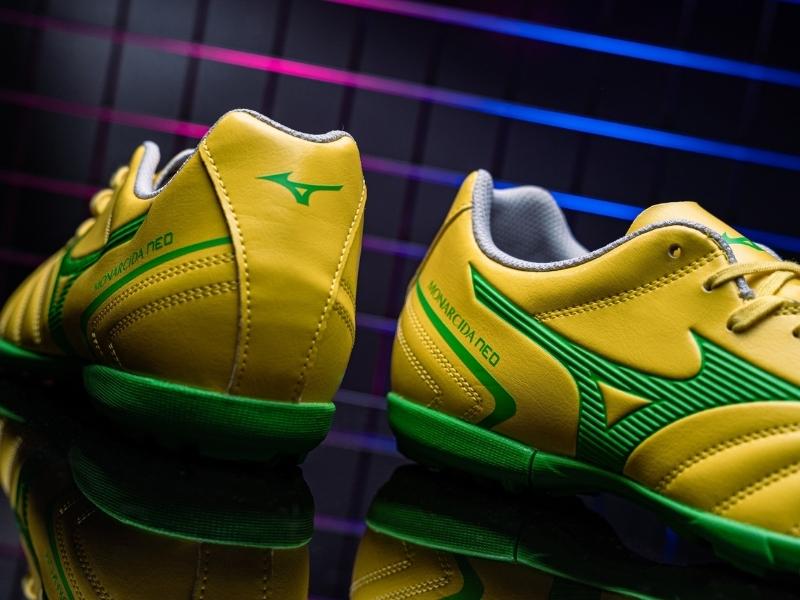 Giày đá bóng Mizuno Monarcida Neo II Select AS Vàng Xanh